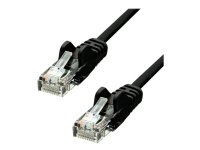 ProXtend - Koblingskabel - RJ-45 (hann) til RJ-45 (hann) - 25 cm - UTP - CAT 5e - formstøpt, uten hindringer - svart