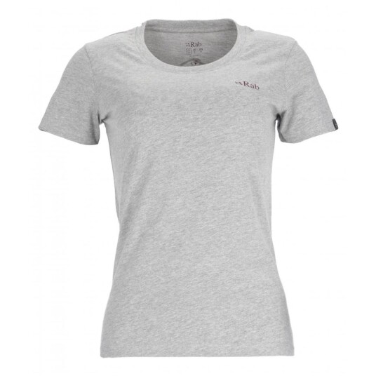 Rab  Stance Mountain Peak Tee Wmns Dame, Ym Grey Marl, 8