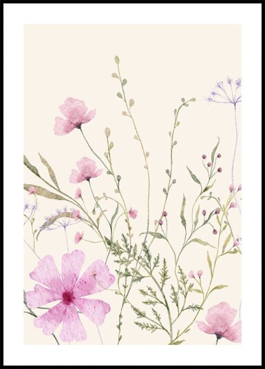 Soft Wildflowers Plakat Plakat / 40x50cm Soft Wildflowers Plakat Plakat / 40x50cm