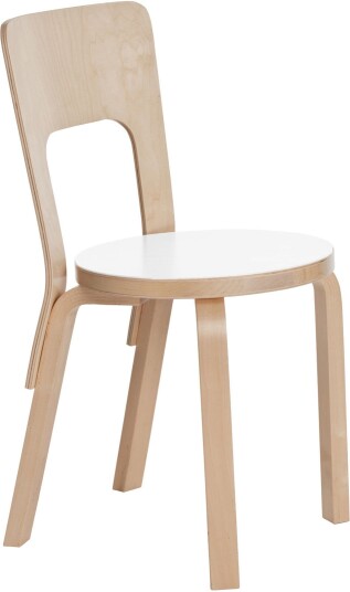 Artek - Stol 66 Vit Laminat Spisestoler Alvar Aalto Hvit Laminat/tre