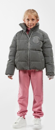 Svea Reflective Volume Puffjakke Silver 130