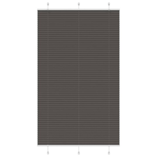 plisségardin sort 120x200 cm Stoff Bredde 119,4 Polyester
