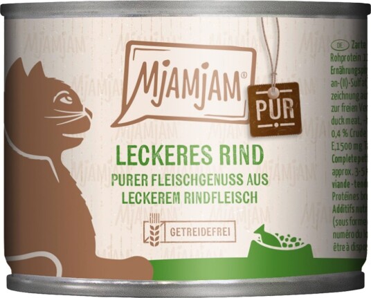 Mjamjam Våtfôr Pure Deilig Rent Storfekjøtt 6 X 200 G