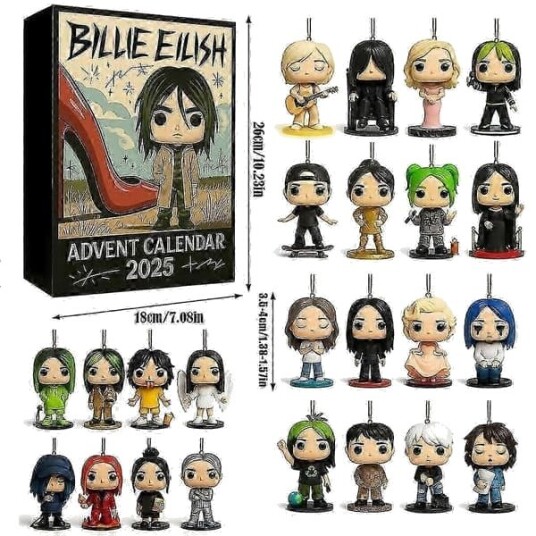 Billie Eilish samler julekalender med 24 mystiske minifigurer_Kvalitetsgaver