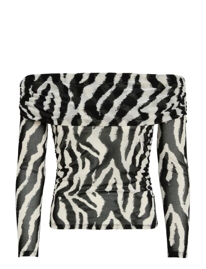 Vila Vileia L/S Off Shoulder Top Multi/patterned M