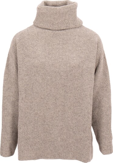 Sätila Women's Sandby Polo Sweater Grey Melange L Sätila Women's Sandby Polo Sweater Grey Melange L