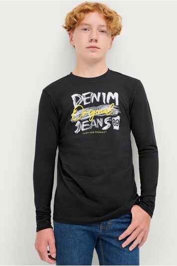 Ellos Collection T skjorte Caleb Svart Ellos Collection T skjorte Caleb Svart