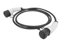 DIGITUS - Strømkabelforlengelse - IEC 62196 Type 2 hann vernehette til IEC 62196 Type 2 hunn vernehette - 5 m - svart - single-phase DIGITUS - Strømkabelforlengelse - IEC 62196 Type 2 hann vernehette til IEC 62196 Type 2 hunn vernehette - 5 m - svart - single-phase
