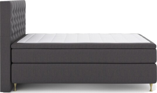 Select No 5 Kontinentalseng 140x200 Medium Watergel Mørkegrå/Gullben