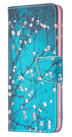 INCOVER Samsung Galaxy S24 Ultra Flip Deksel i Kunstkinn med Lommebok og Trykk - Tre med Blomster