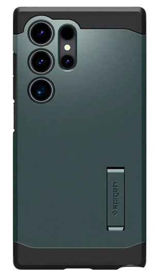 Spigen Tough Armor Mobildeksel for Samsung Galaxy S24 Ultra - Grønn