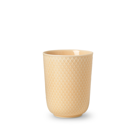 Lyngby Porcelæn Rhombe kopp uten hank 33 cl Sand Lyngby Porcelæn Rhombe kopp uten hank 33 cl Sand