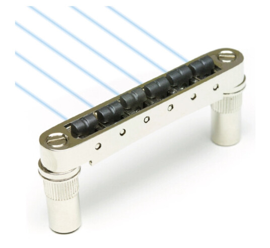 Graph Tech Ghost Pn-8863-N0 - Loaded Resomax Nv2 Bridge, 6 Mm - Nickel