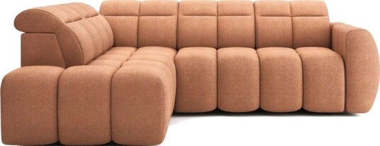 Hjørnesofa Eltap Flconn 258x208x107 cm Xillar 24 Rosa Venstre
