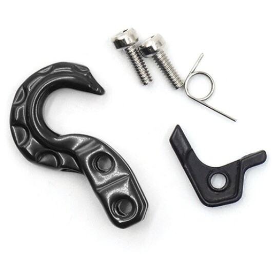 Yeah Racing RC Rock Crawler Scale Spring Loaded Metal Hook Black Yeah Racing RC Rock Crawler Scale Spring Loaded Metal Hook Black