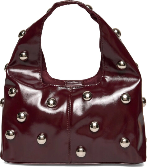 Gina Tricot Slouchy Studded Bag - Burgundy - ONE SIZE Gina Tricot Slouchy Studded Bag - Burgundy - ONE SIZE