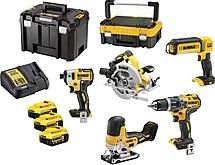 Dewalt verktoysett dck500p3t qw 18v