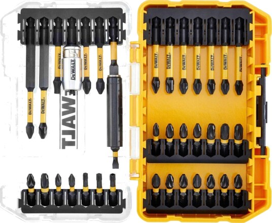 DeWalt 37-delt Bitssett med Torsion og Adapter DT70731T-QZ