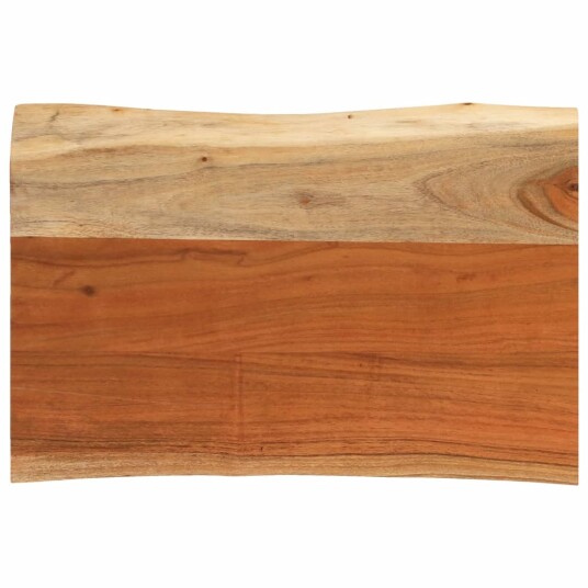 Bordplate 50x40x3,8 cm rektangulær heltre akasie naturlig kant 370631 Bordplate 50x40x3,8 cm rektangulær heltre akasie naturlig kant 370631