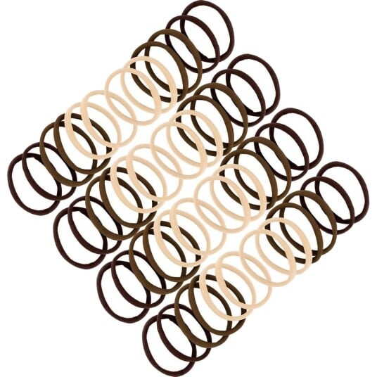 Ibero Hair Ties Brown 50 stk