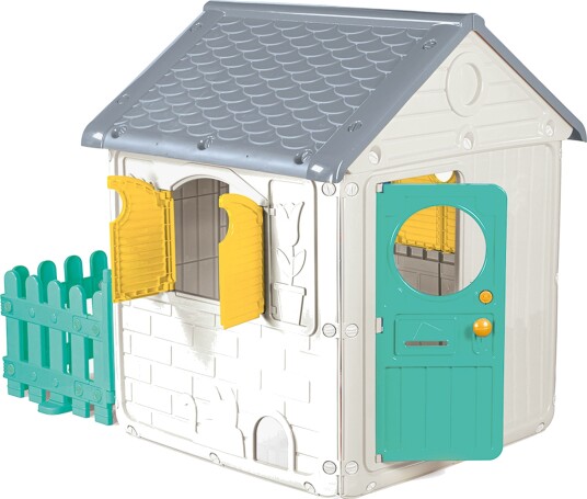 Dolu My First House Lekestue Med Gjerde Hvit/Blå