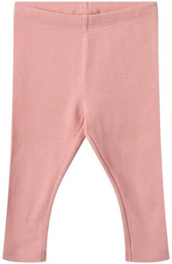 Wheat Jules rib jersey leggings til baby rose
