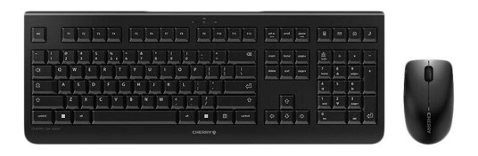 Cherry DW 3000 - tastatur- og mussett - USA - svart Cherry DW 3000 - tastatur- og mussett - USA - svart