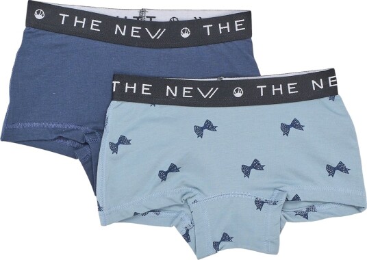 The New Hipsters - 2-pack - TnDet nye - Ashley Blue Bow AOP - The New - 7-8 år (122-128) - Hipsters Blå Lyseblå Marineblå The New Hipsters - 2-pack - TnDet nye - Ashley Blue Bow AOP - The New - 7-8 år (122-128) - Hipsters Blå Lyseblå Marineblå