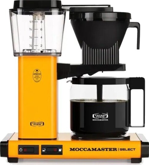 Moccamaster KBG Select Yellow Pepper Kaffebrygger drypp 1,25 l Malt kaffe 1520 W Sort Gult Moccamaster KBG Select Yellow Pepper Kaffebrygger drypp 1,25 l Malt kaffe 1520 W Sort Gult