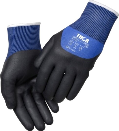 3/4 Dyppet Nitrilhandske Thor Ice 10 Sort Bomuld/Nitril 12 Stk. 3/4 Dyppet Nitrilhandske Thor Ice 10 Sort Bomuld/Nitril 12 Stk.