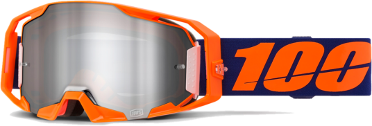 100% Crossbriller  Armatic Neon Oransje-Speilblankt Sølv Flash Glass