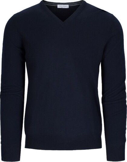 Gran Sasso V-Neck L/slv 598 Navy Gran Sasso V-Neck L/slv 598 Navy