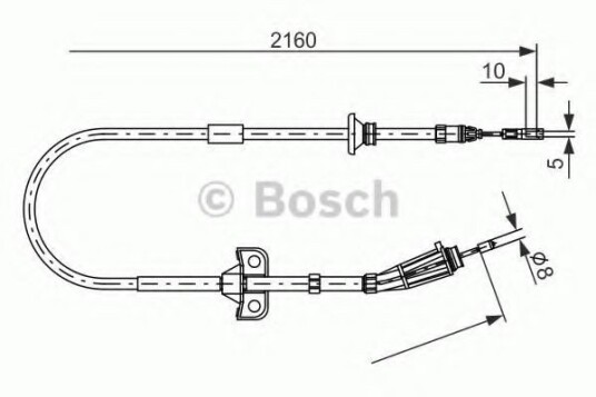 Bremsewire BOSCH 1 987 482 284