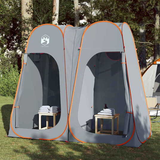 Omkledningstelt grå og oransje pop up vanntett