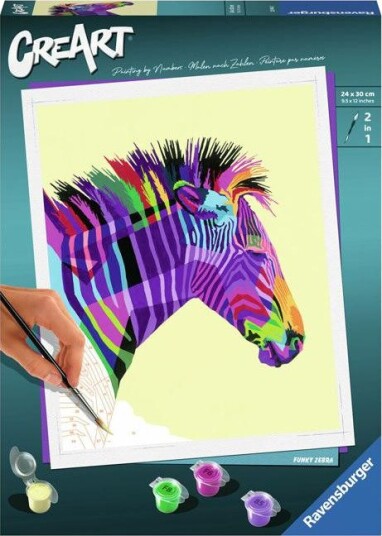 Ravensburger CreArt Mal etter nummer 12+ år Zebra