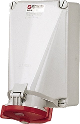 Mennekes CEE Vegguttak (5-polet 125A) 400V IP67