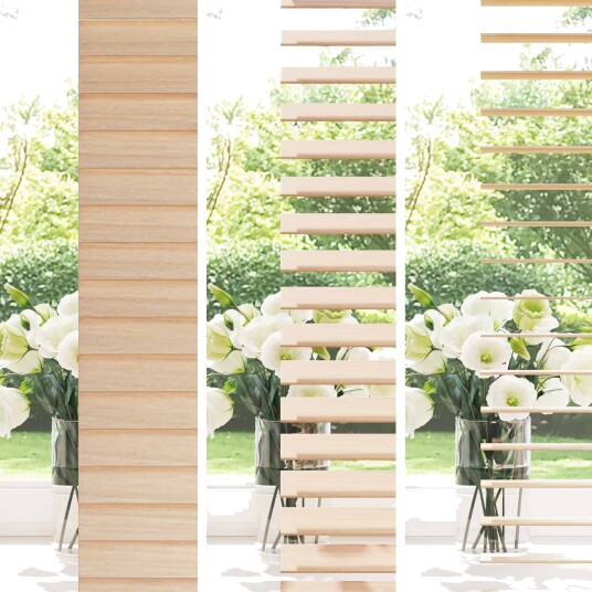 vidaXL Venetiansk persienne Eikefinér 55 x 160 cm 35 mm