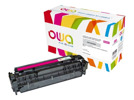 Owa - Magenta - Kompatibel - Reprodusert - Tonerkassett - For Laserjet Pro 300 Farge M351a 300 Farger Mfp M375nw 400 Farger M451 400 Farger Mfp M475