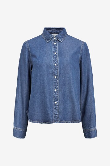 Object Denimskjorte objFrame LO L/S Blå