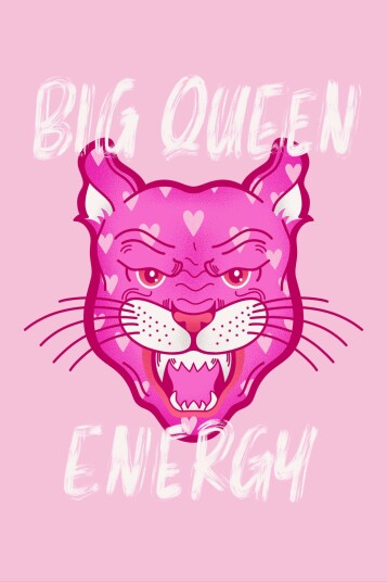 Plakat Big Queen Energy / Sett med 2