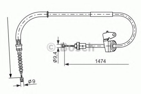 Bremsewire BOSCH 1 987 482 229 Bremsewire BOSCH 1 987 482 229
