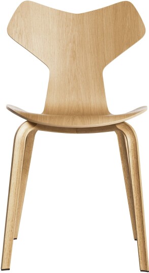 Fritz Hansen - 4130 Grand Prix Ekfanér Spisestoler Arne Jacobsen Tre Farget Metall/tre