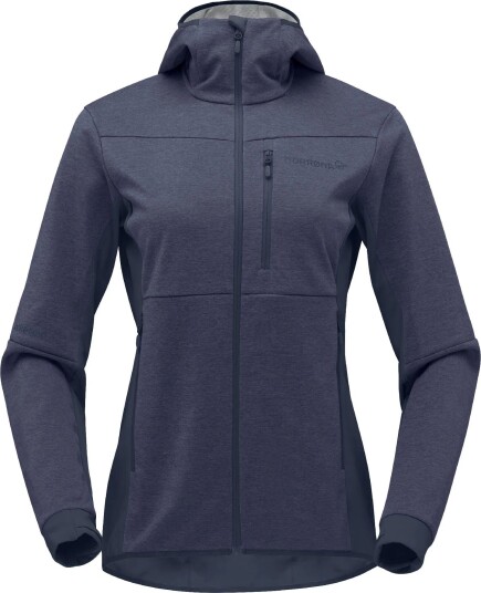 Norrøna Women's Falketind Warm2 Octa Hood S , Indigo Night