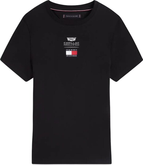 Tommy Hilfiger Th X Cf1 Logo Fitted Tee   BLACK   XL