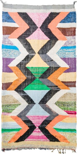 Marokkansk Boucherouite teppe 155 x 295 cm Størrelse: 155 x 295 cm