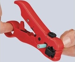 Knipex Kabelstripper for Koaks- og Datakabler 12,5 cm