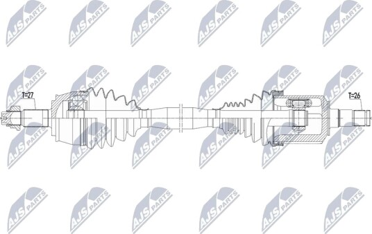 NTY NPW CH 175 Drivaksel