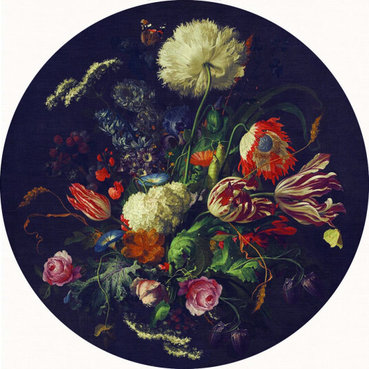 Rundt teppe Rich Flowers multi Størrelse: Ø 120 cm