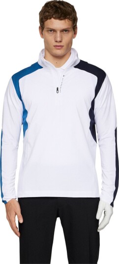 J.Lindeberg Leander Quarter Zip Midlayer Herre Hvit M