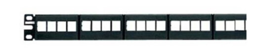 Panduit 24-Port Modular Patch Panel 6 Removable Faceplates Rj-45 Rackmontering 1U 482,6 Mm 43,7 Mm 18,3 Mm